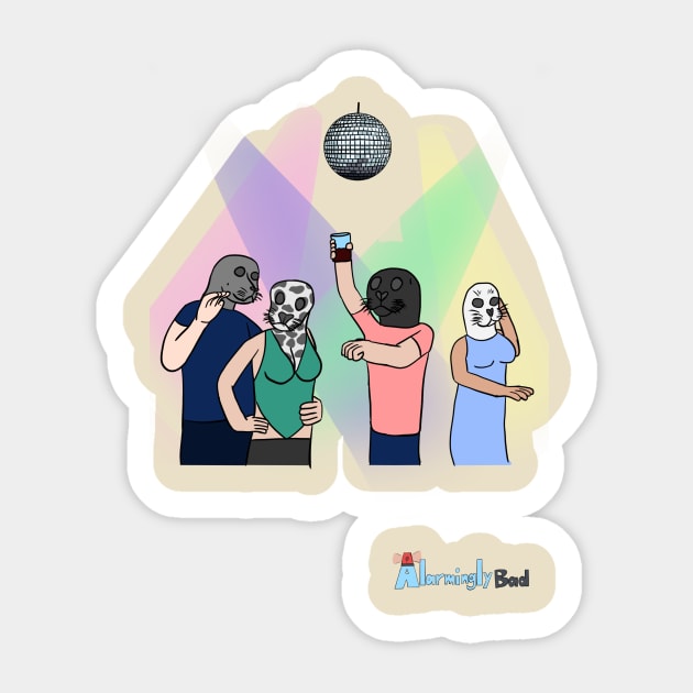 Clubbing Seals Sticker by AlarminglyBad